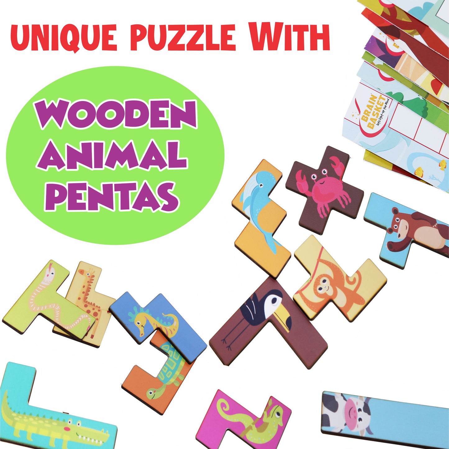 Animal Penta Puzzle | Age 2 to 8 | Logic | Visual-Intelligence
