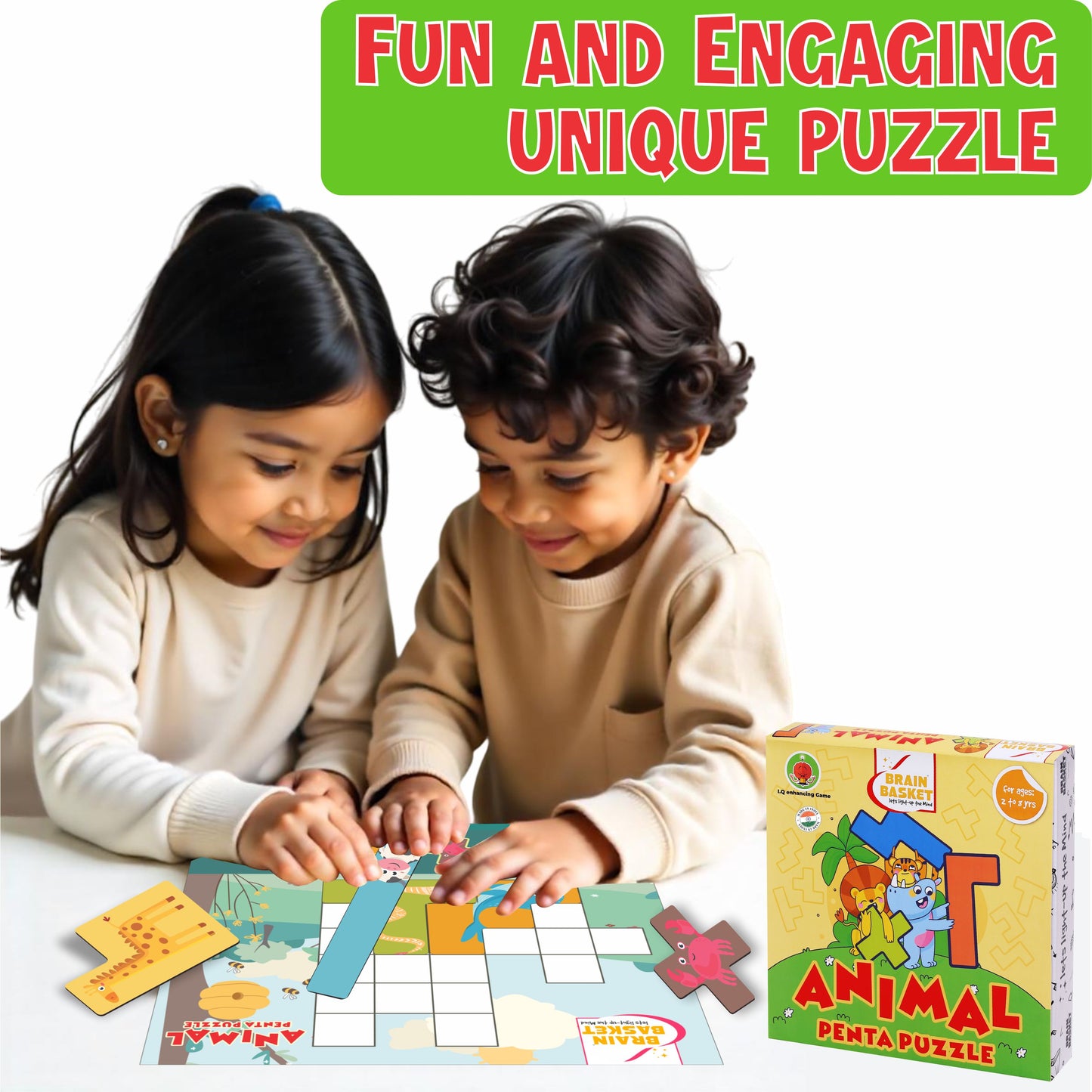 Animal Penta Puzzle | Age 2 to 8 | Logic | Visual-Intelligence