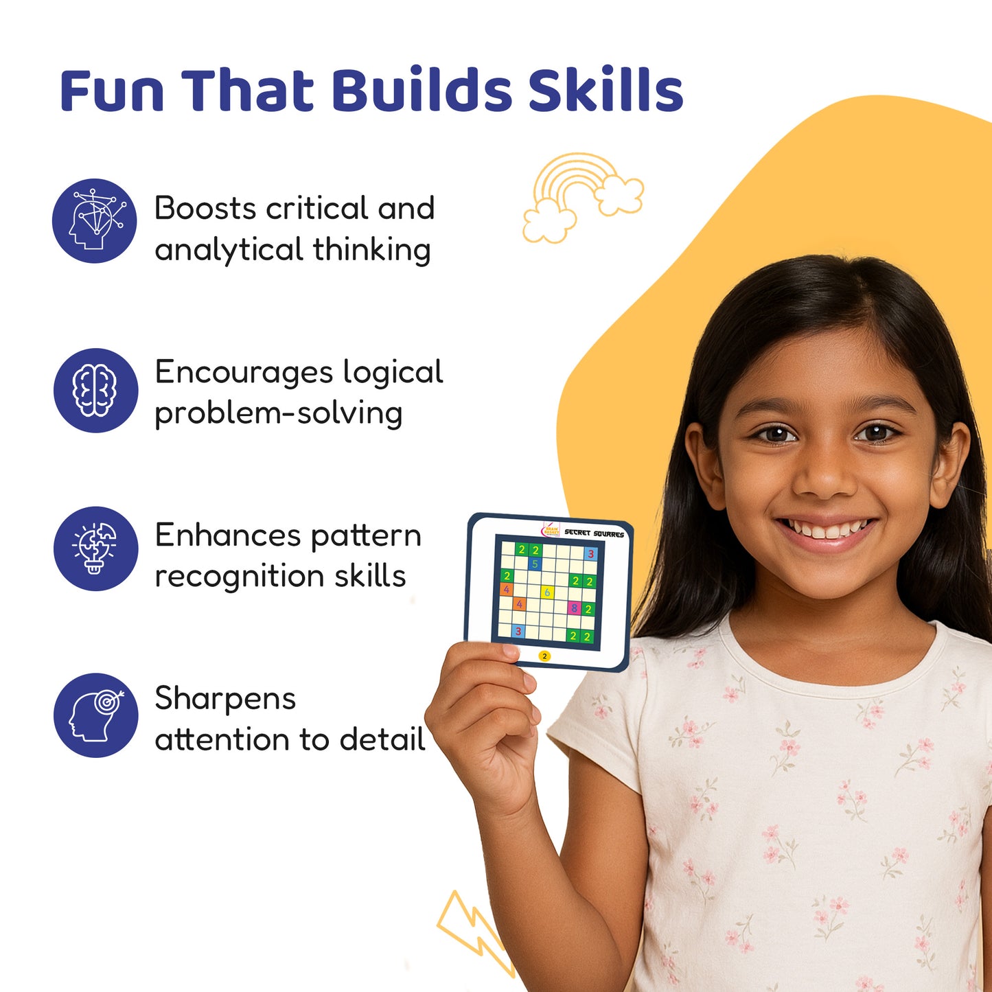 Secret Squares | Age 6 to 99 | Logic | Visual-Intelligence