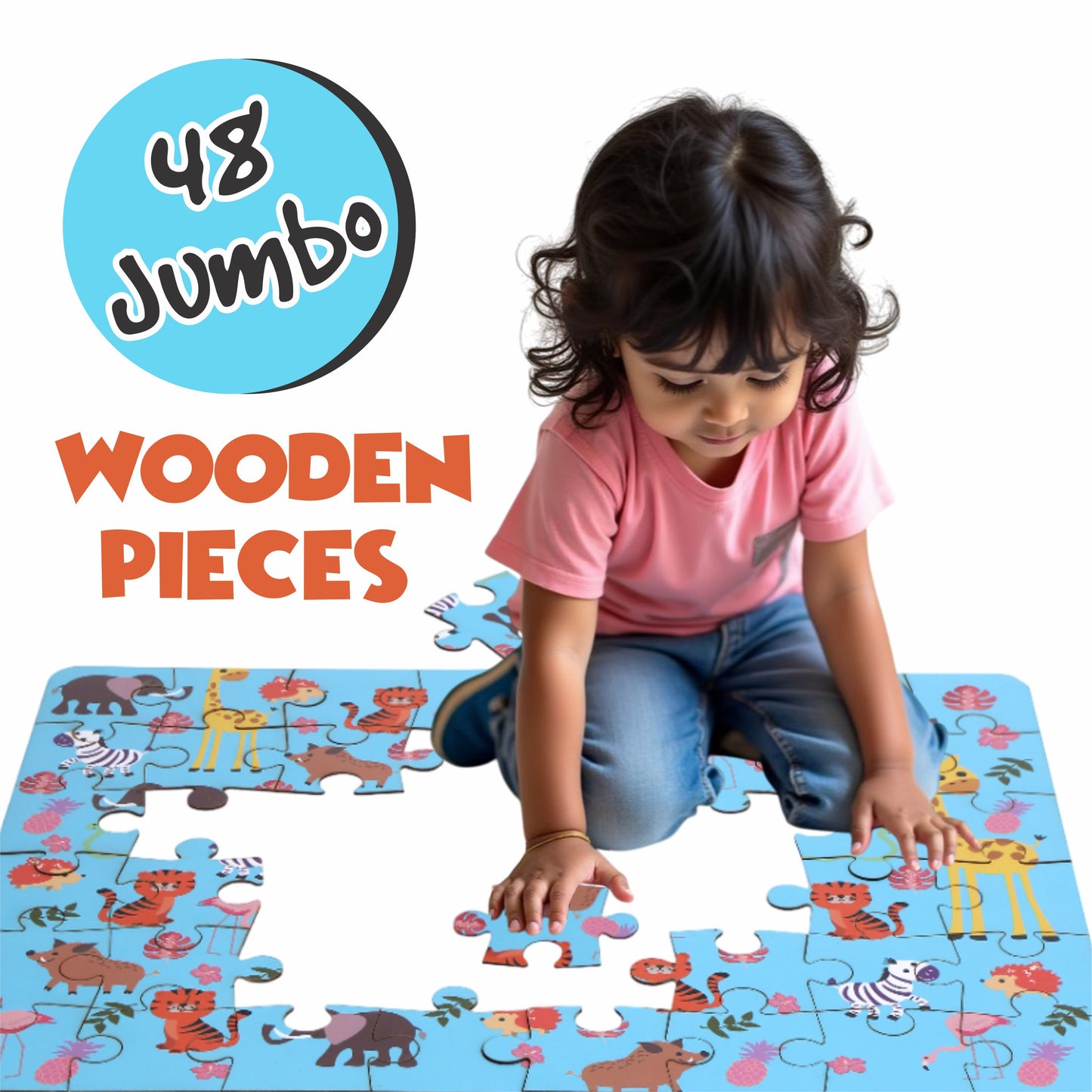 Floor Puzzle: Discover Wildlife | Age 4 to 8 | Puzzle Game
