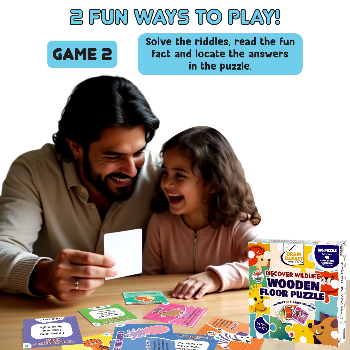 Floor Puzzle: Discover Wildlife | Age 4 to 8 | Puzzle Game