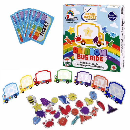 Rainbow Bus Ride | Age 2 to 6 | Memory Game
