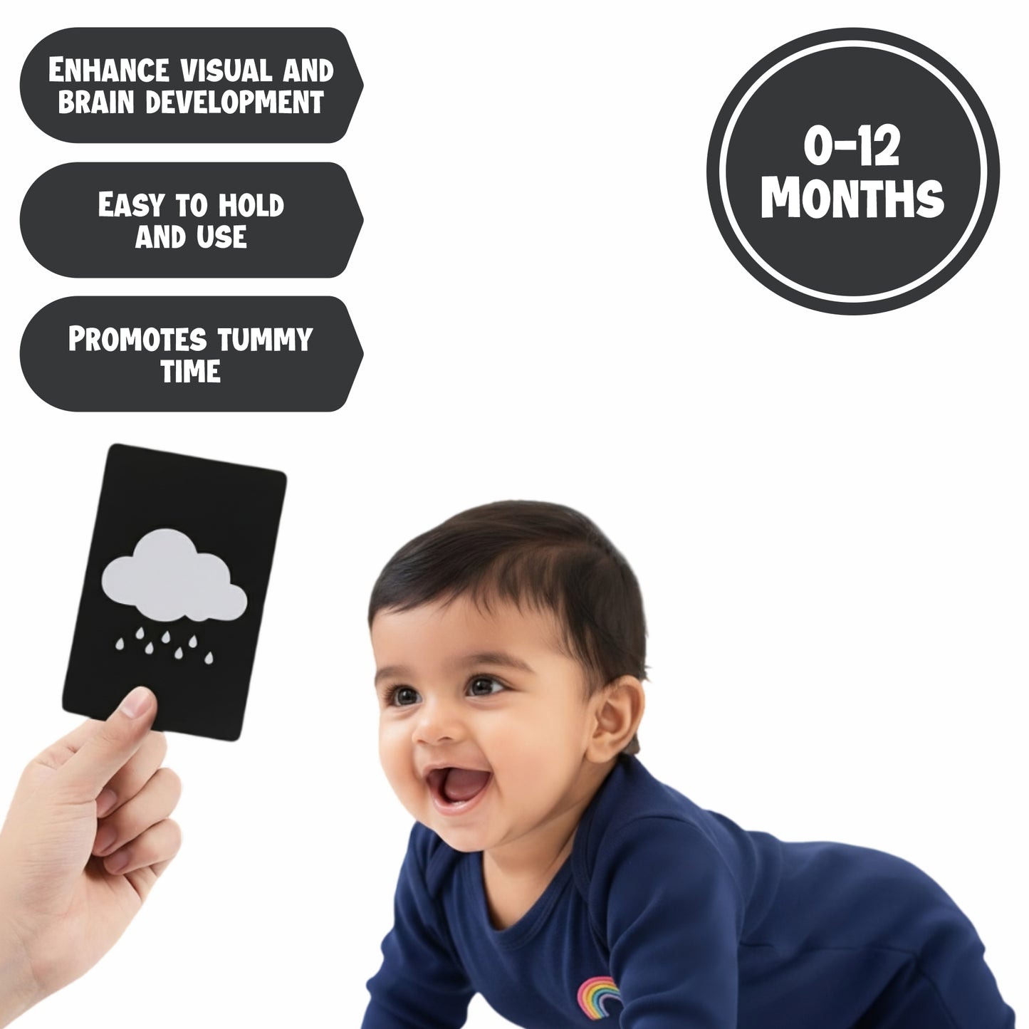 HIGH CONTRAST CARD | 0 to 12 Months | Early Learning