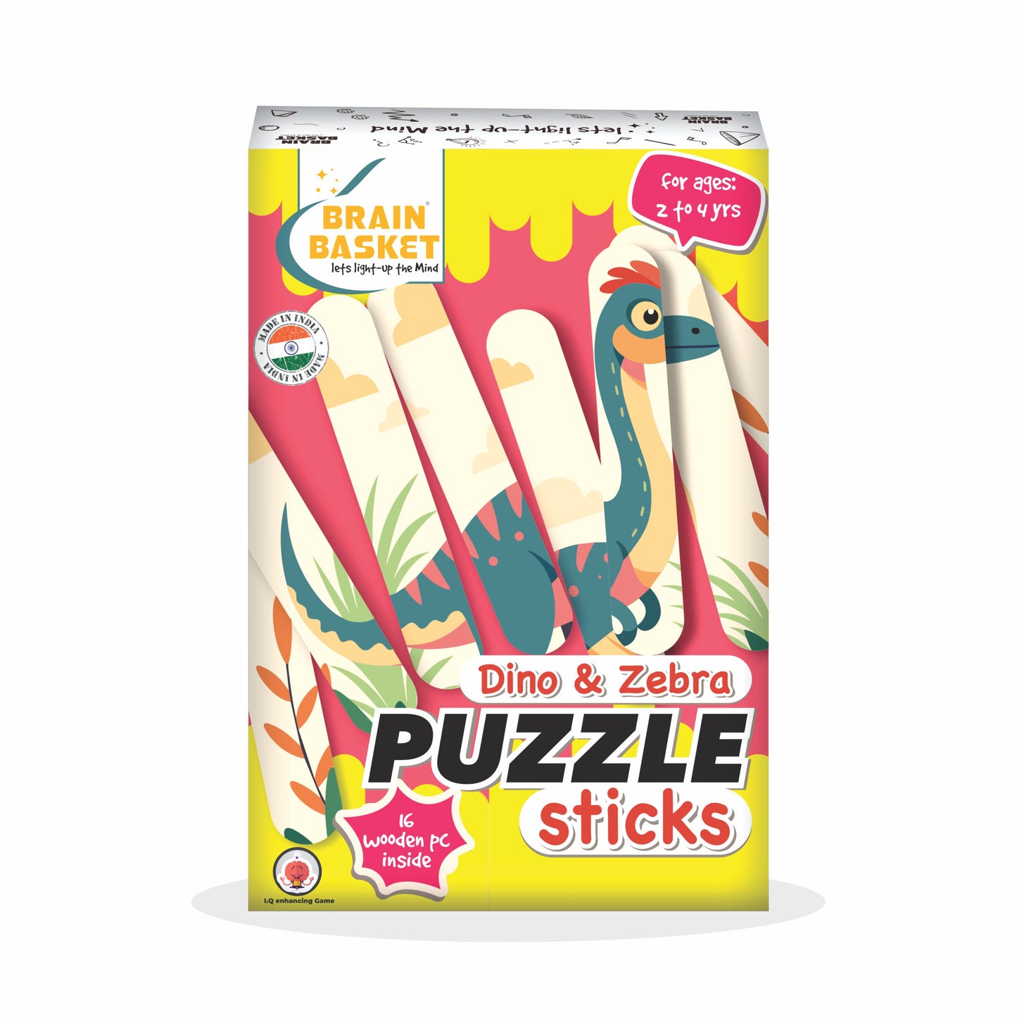 Dinosaur & Zebra Puzzle Sticks | Age 2 to 4 | Puzzle Game
