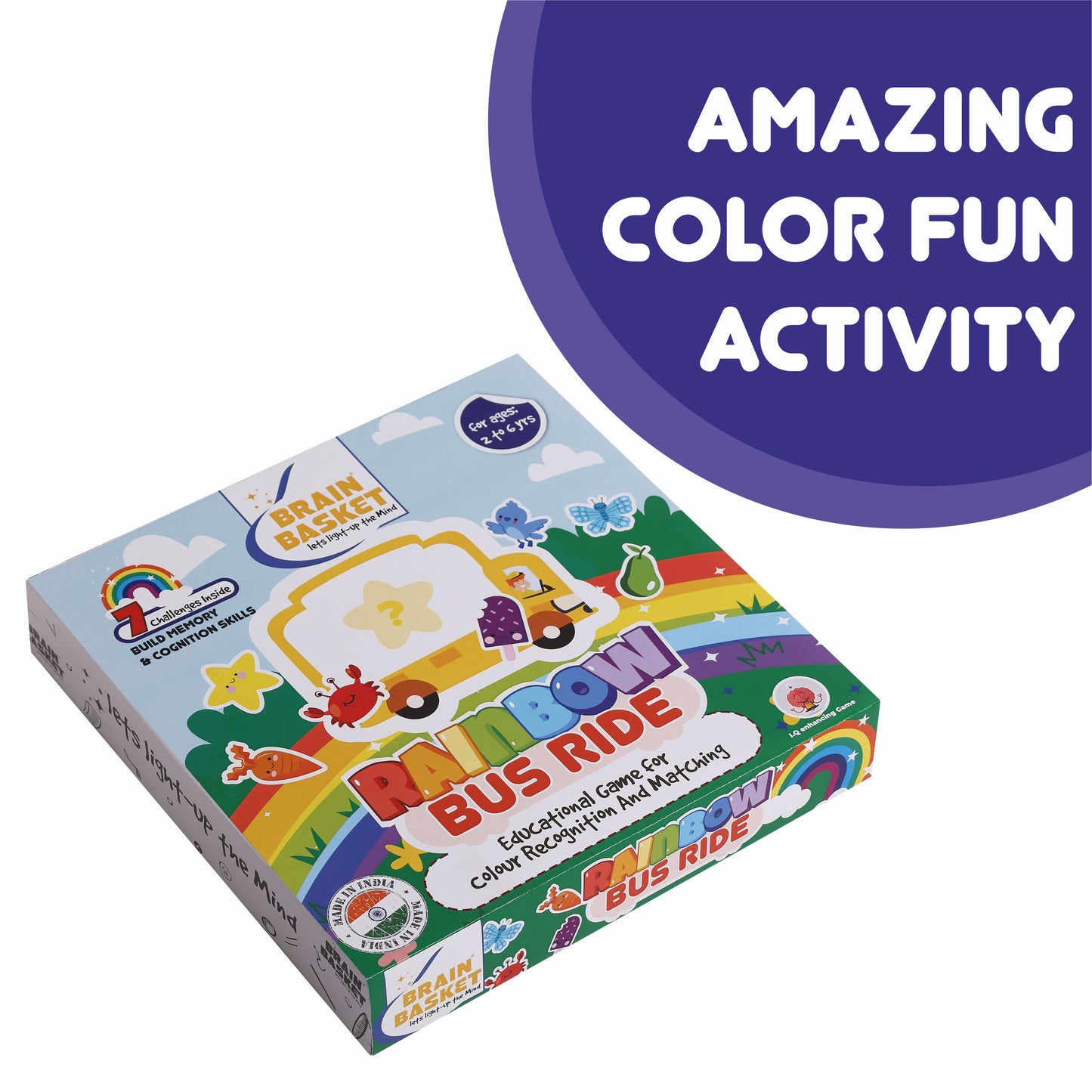 Rainbow Bus Ride | Age 2 to 6 | Memory Game