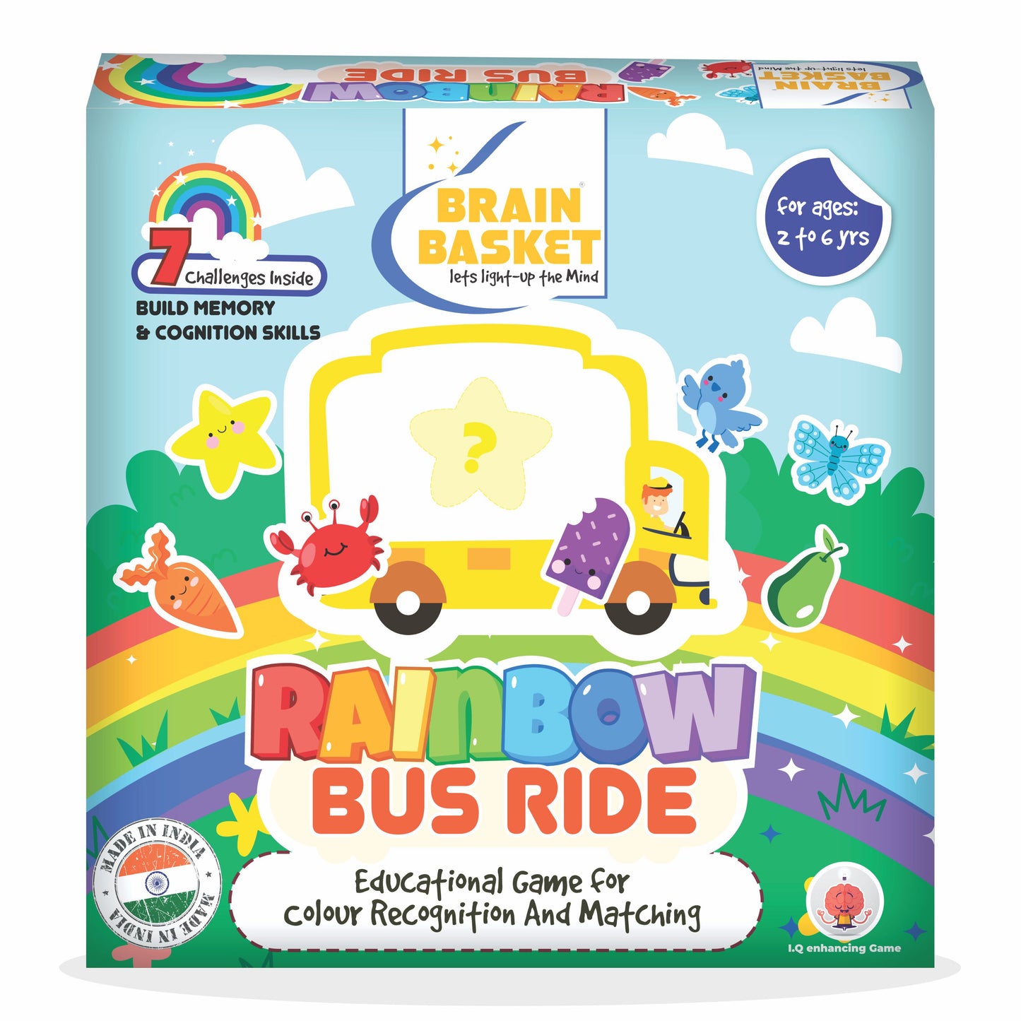 Rainbow Bus Ride | Age 2 to 6 | Memory Game