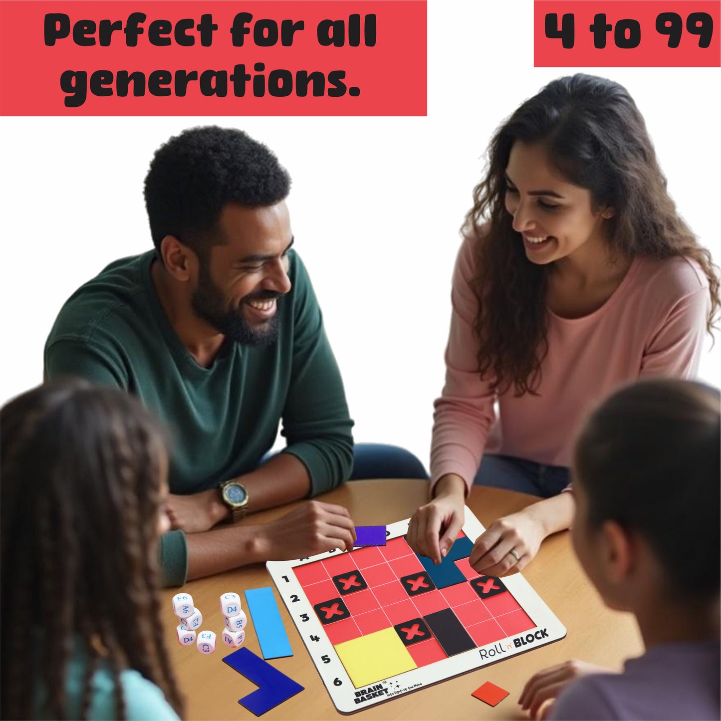Roll 'N' Block | Age 4 to 99 | Logic | Visual-Intelligence