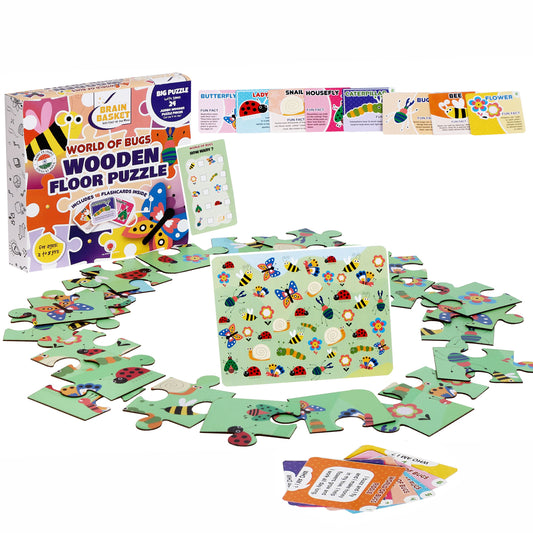 Floor Puzzle: The World of Bugs and Insects | Age 4 to 8 | Puzzle Game