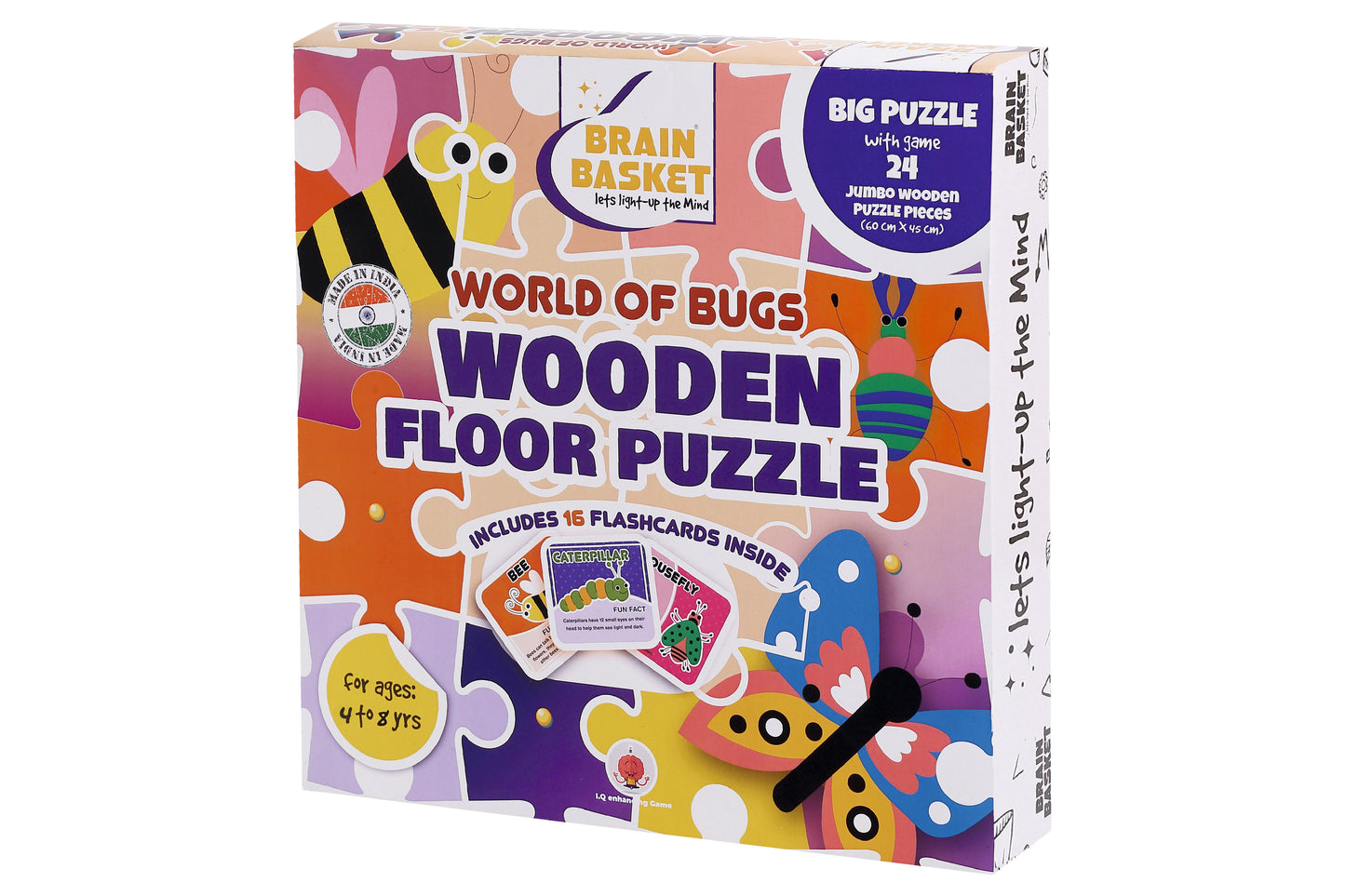 Floor Puzzle: The World of Bugs and Insects | Age 4 to 8 | Puzzle Game