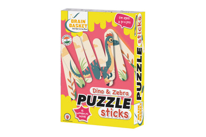 Dinosaur & Zebra Puzzle Sticks | Age 2 to 4 | Puzzle Game