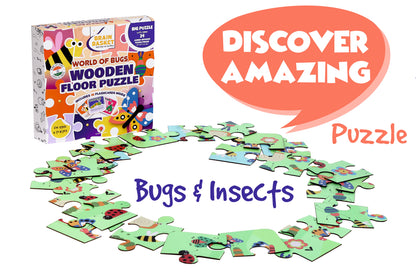 Floor Puzzle: The World of Bugs and Insects | Age 4 to 8 | Puzzle Game