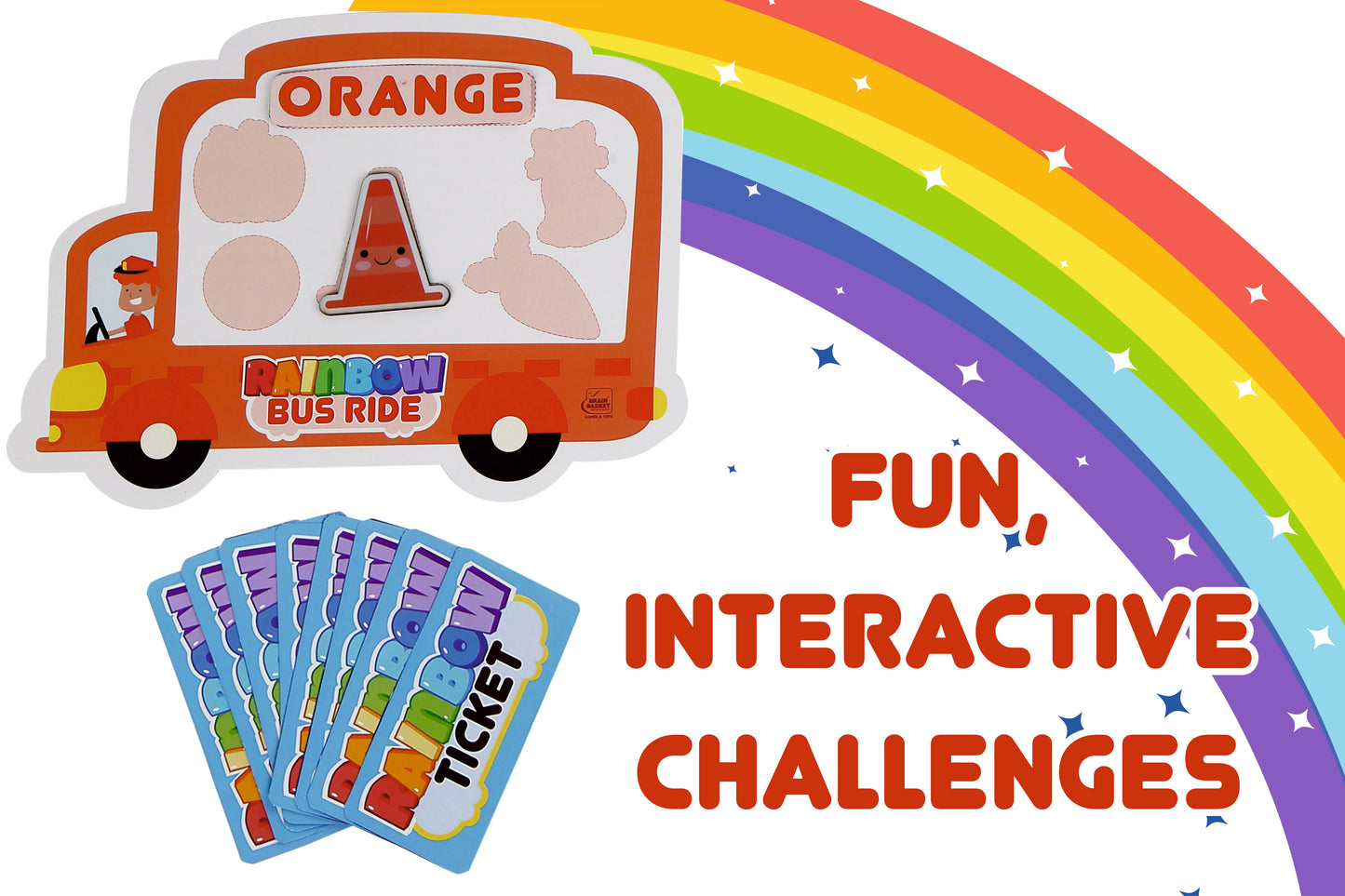 Rainbow Bus Ride | Age 2 to 6 | Memory Game