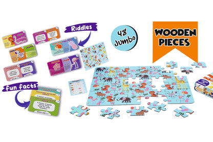 Floor Puzzle: Discover Wildlife | Age 4 to 8 | Puzzle Game