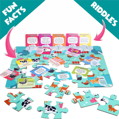 Floor Puzzle: Animals of the Farm | Age 4 to 8 |  Puzzle Game