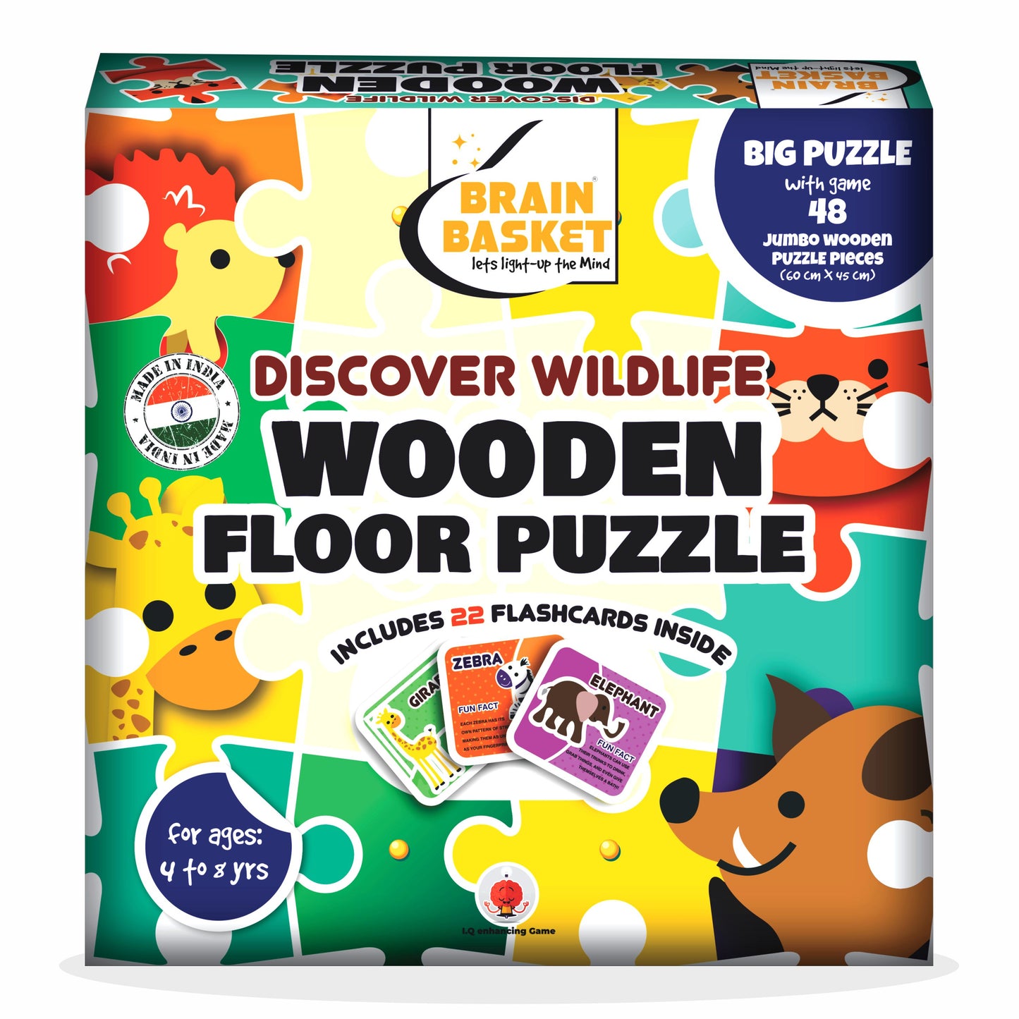 Floor Puzzle: Discover Wildlife | Age 4 to 8 | Puzzle Game