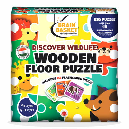 Floor Puzzle: Discover Wildlife | Age 4 to 8 | Puzzle Game