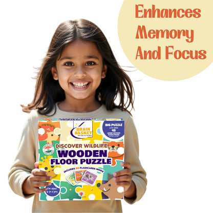 Floor Puzzle: Discover Wildlife | Age 4 to 8 | Puzzle Game