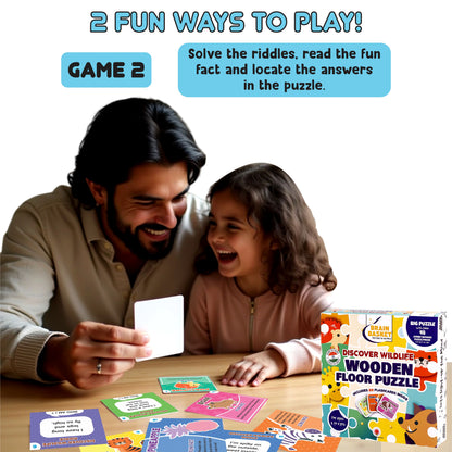 Floor Puzzle: Discover Wildlife | Age 4 to 8 | Puzzle Game