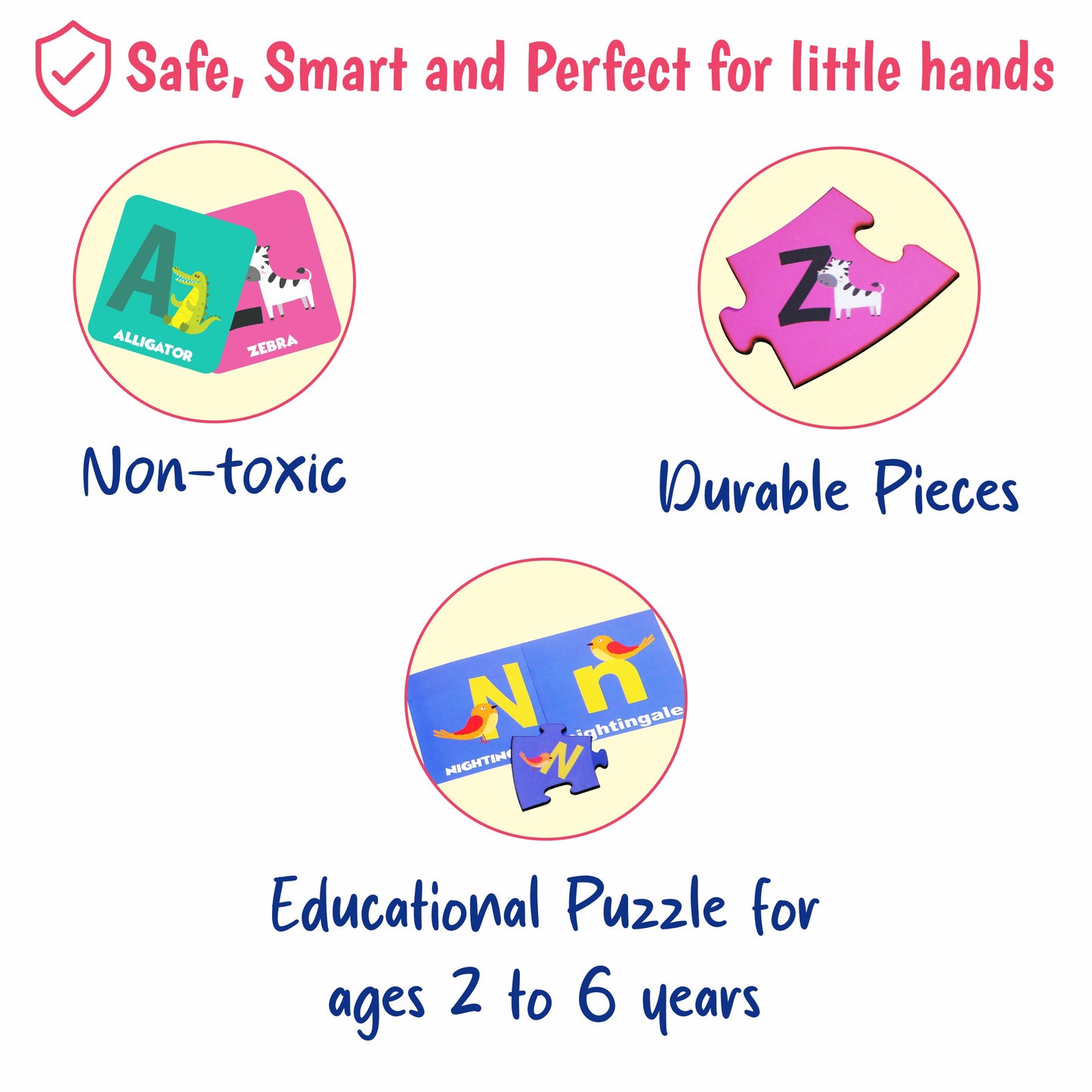 My First A to Z Puzzle | Age 2 to 6 | Logic | Visual-Intelligence