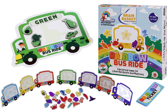 Rainbow Bus Ride | Age 2 to 6 | Memory Game