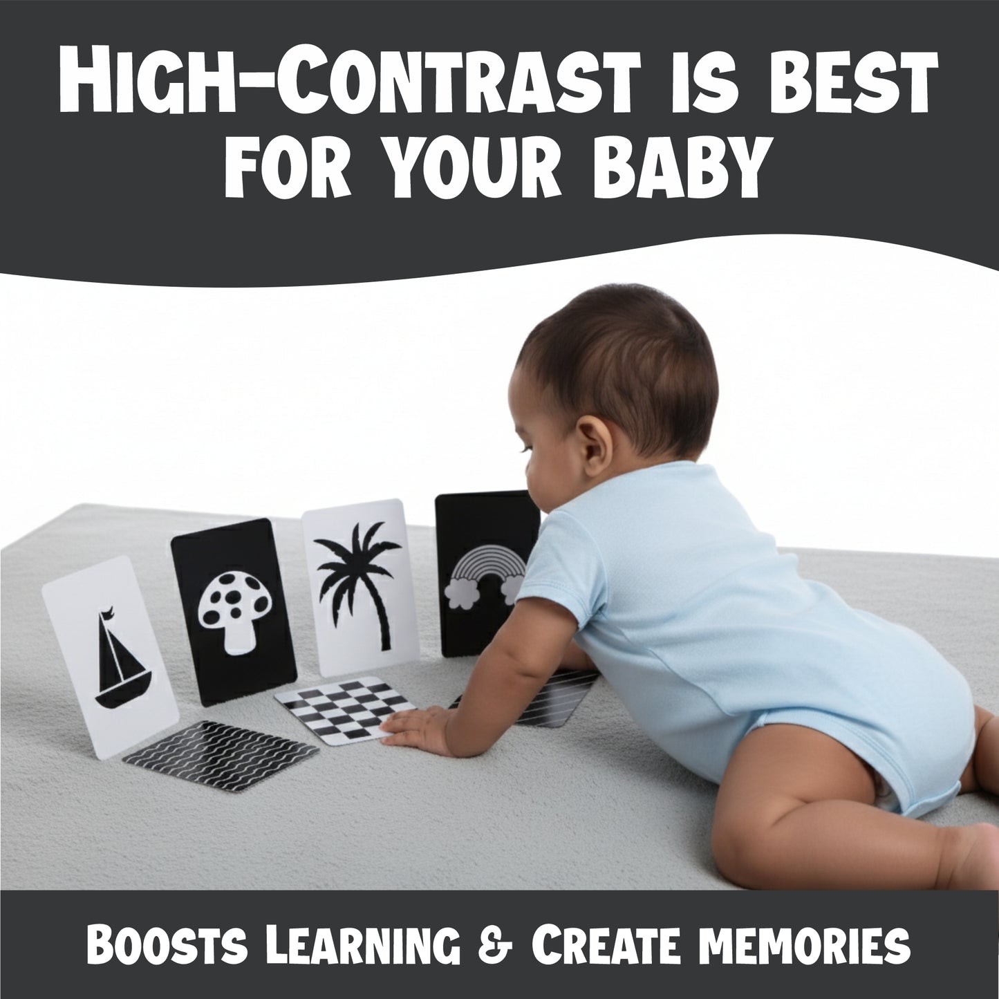 HIGH CONTRAST CARD | 0 to 12 Months | Early Learning