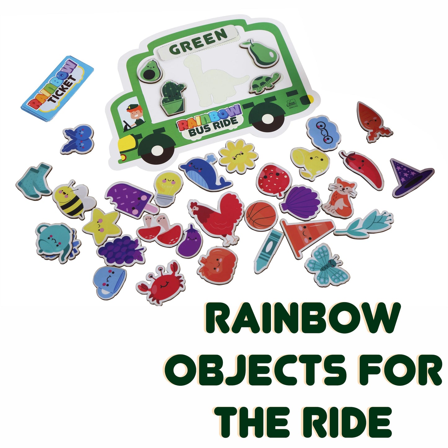 Rainbow Bus Ride | Age 2 to 6 | Memory Game