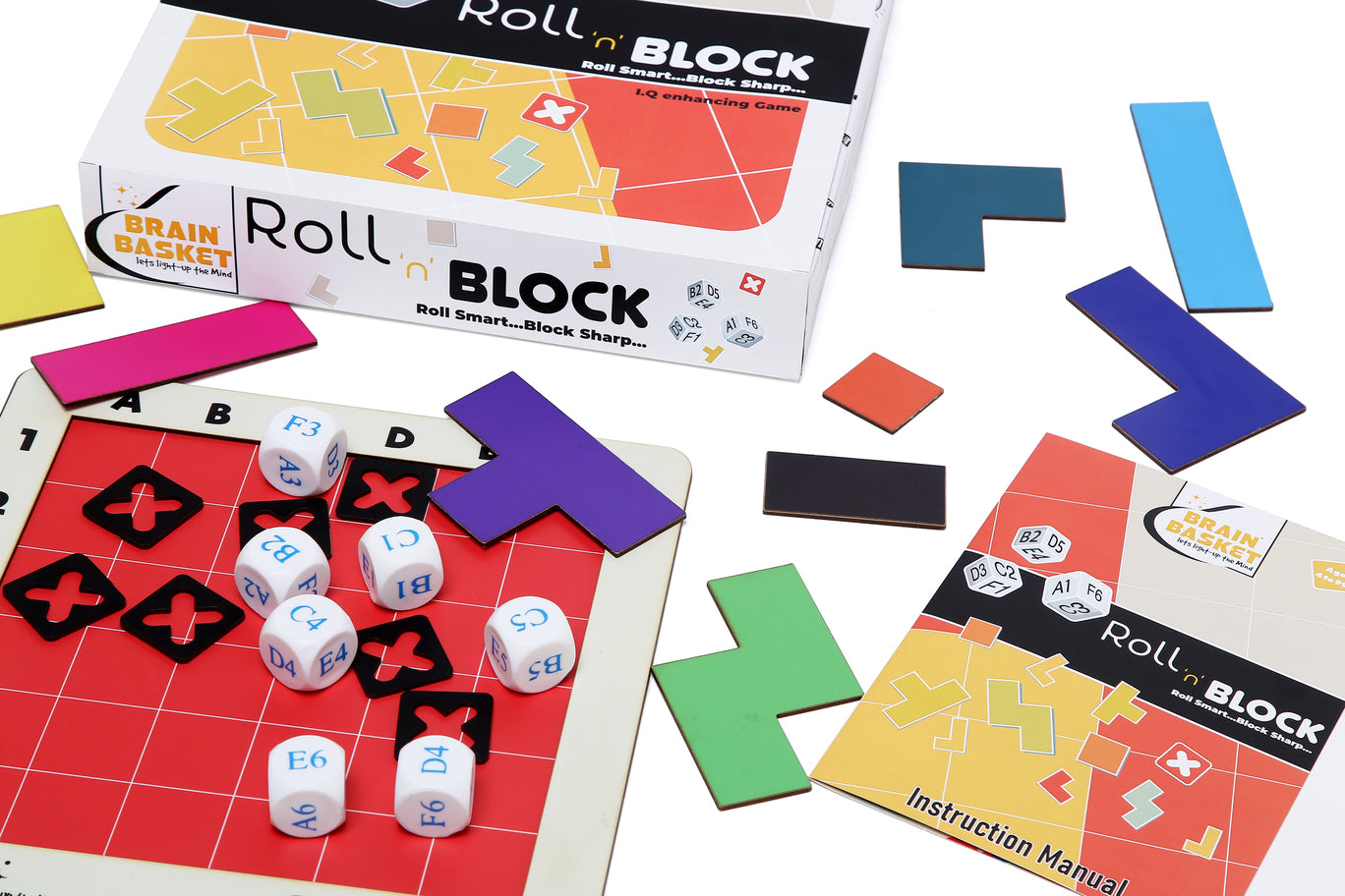 Roll 'N' Block | Age 4 to 99 | Logic | Visual-Intelligence