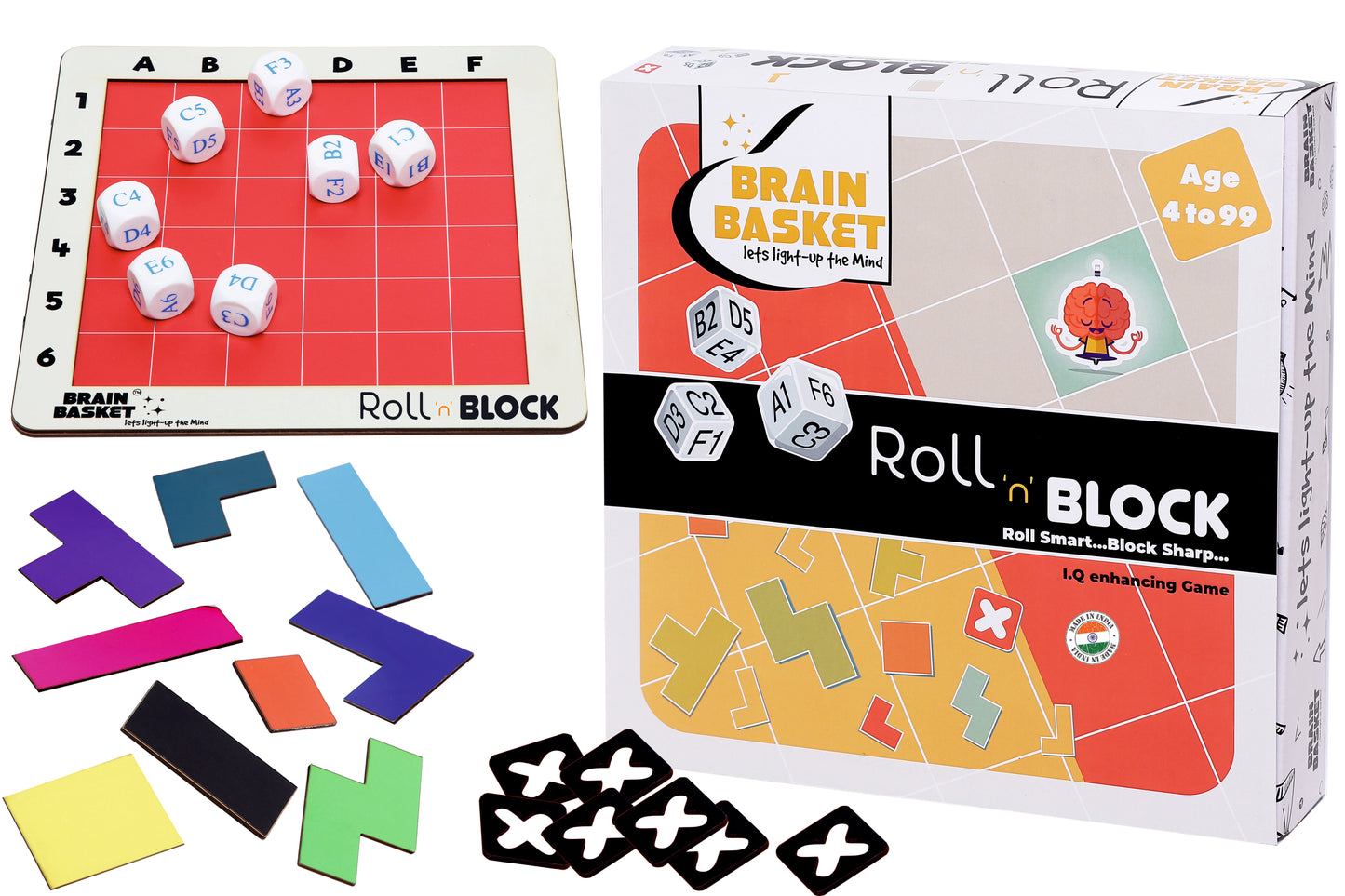 Roll 'N' Block | Age 4 to 99 | Logic | Visual-Intelligence